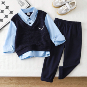 col chemise gentilhomme + pantalon droite décontractée