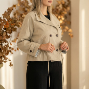 Veste en Gabardine  - Élégante et Confortable pour Femme | Mode Tendance 2025