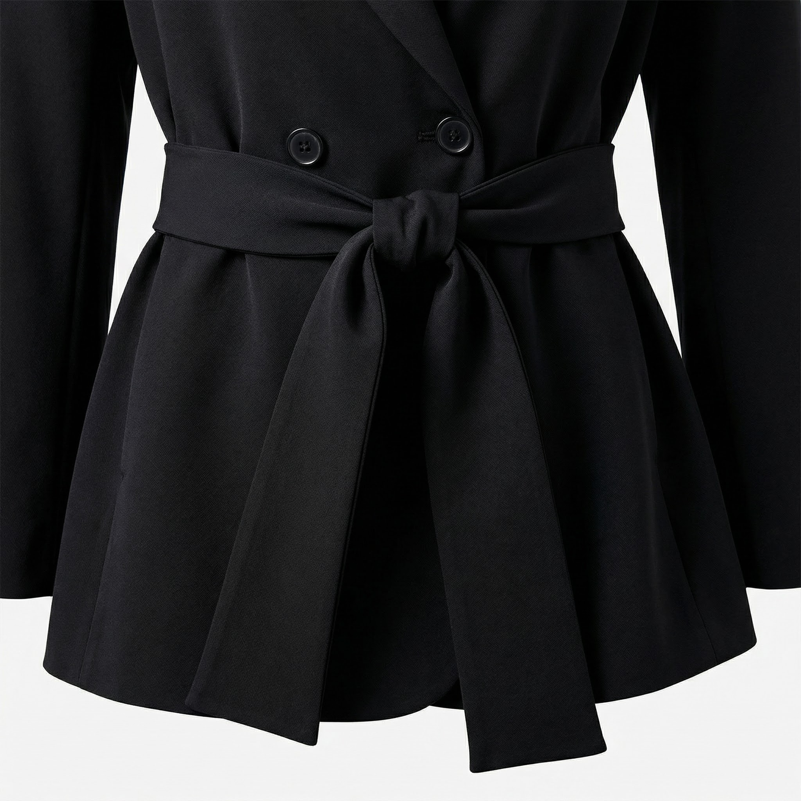 Blazer Doublé à Ceinture - Élégance et Chaleur pour l'Hiver – Image 4