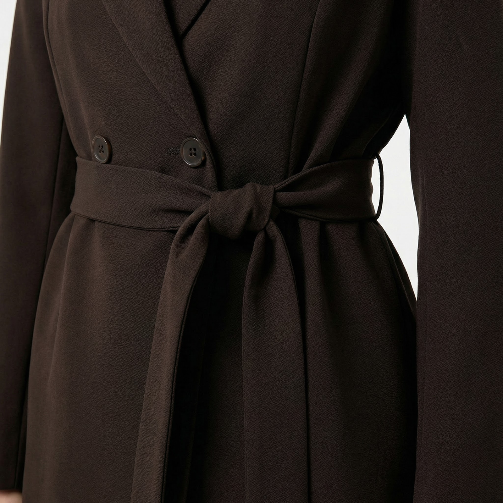 Blazer Doublé à Ceinture - Élégance et Chaleur pour l'Hiver – Image 7