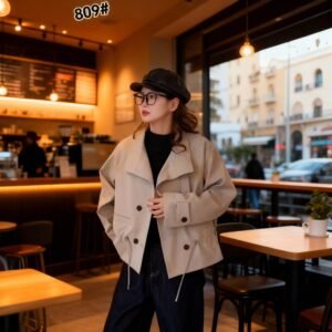 Veste en Gabardine  - Élégante et Confortable pour Femme | Mode Tendance 2025