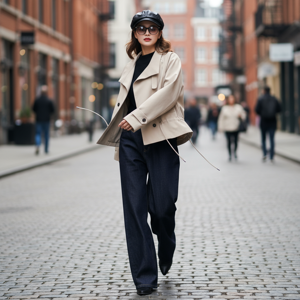 Veste en Gabardine - Élégante et Confortable pour Femme | Mode Tendance 2025 - Image 5