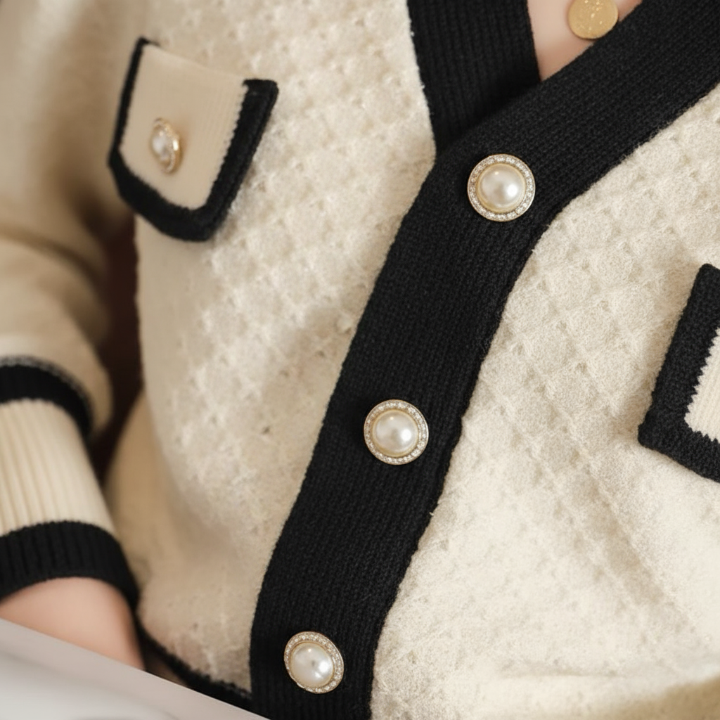 GILET CARDIGAN STYLE CHANEL - L'ÉLÉGANCE INTEMPORELLE - Image 2