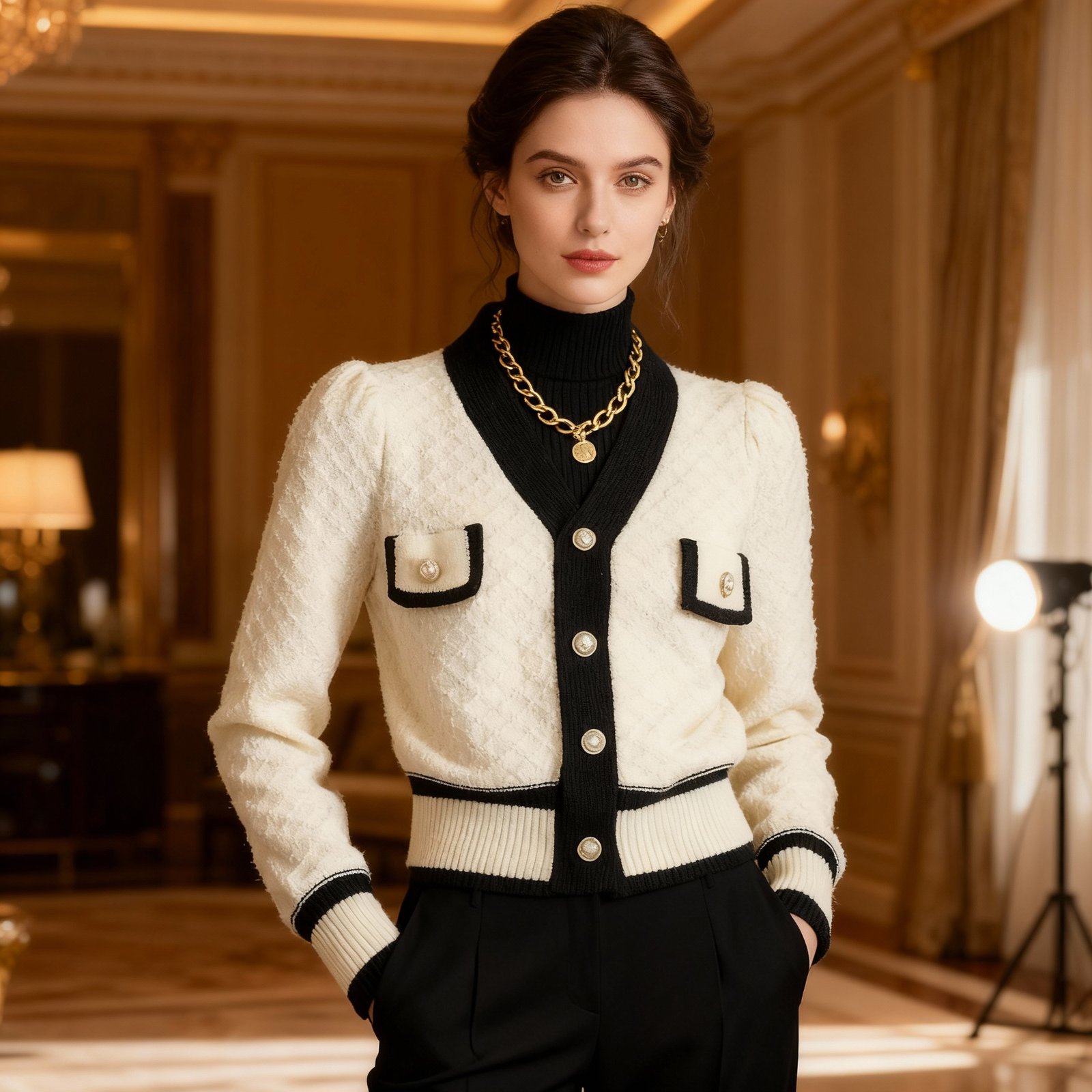 GILET CARDIGAN STYLE CHANEL - L'ÉLÉGANCE INTEMPORELLE